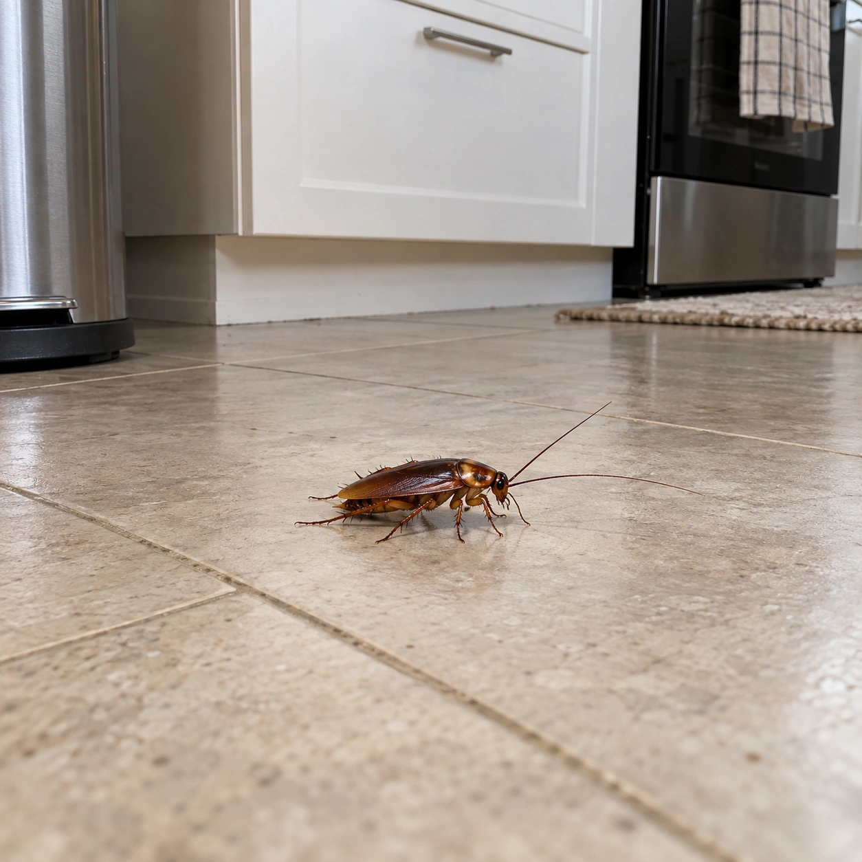 Cockroach in a dream — illustration