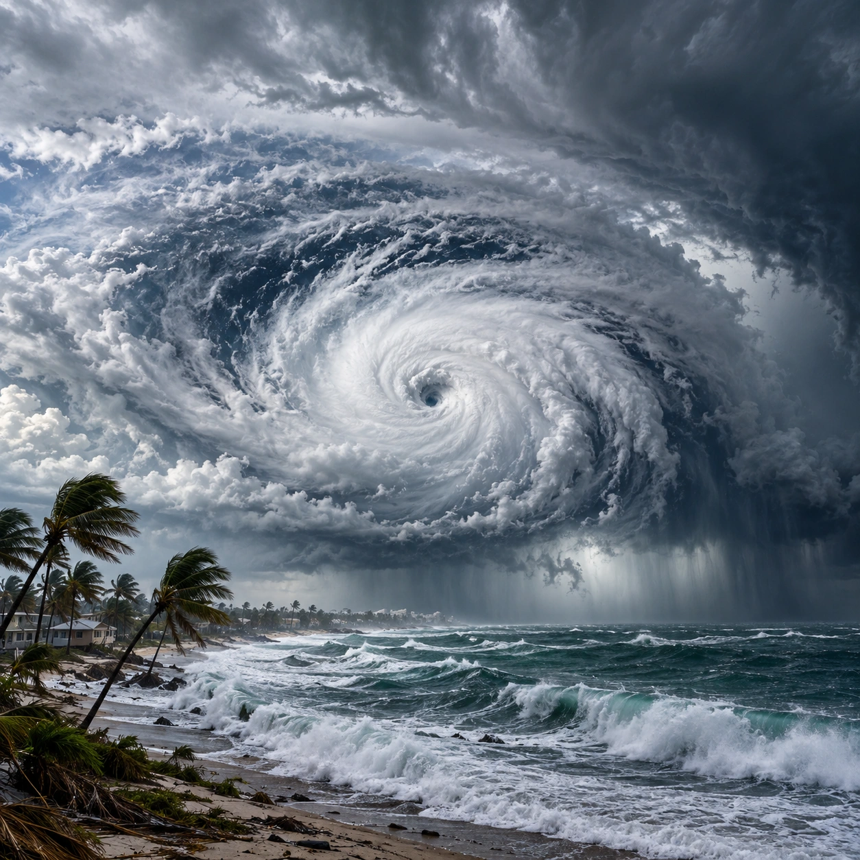 Hurricane in a dream — illustration