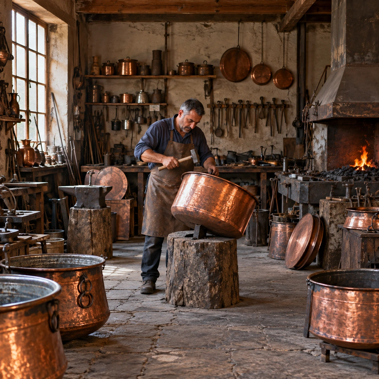 Cauldron maker in a dream — illustration