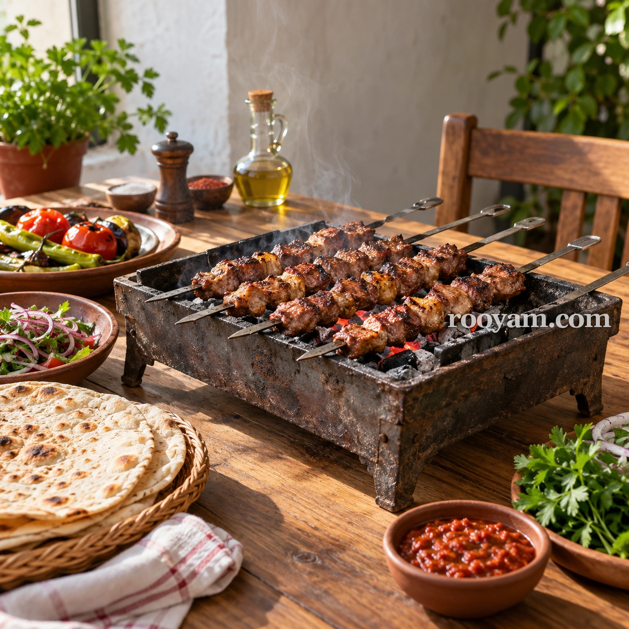Brochette à kebab en rêve
