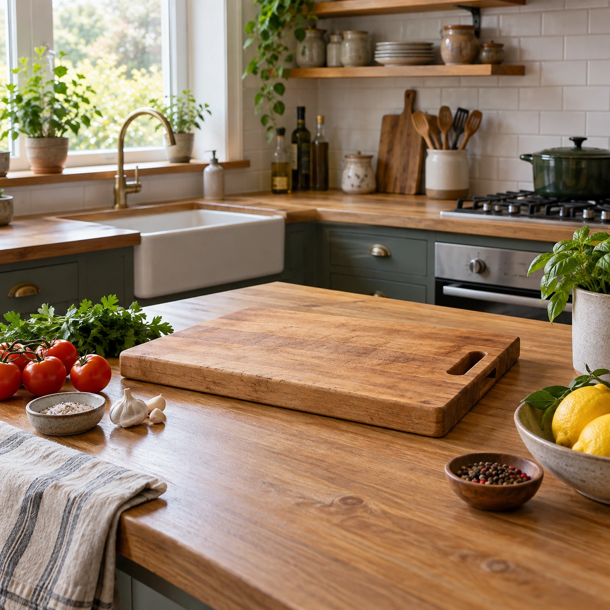 Chopping board in a dream — illustration