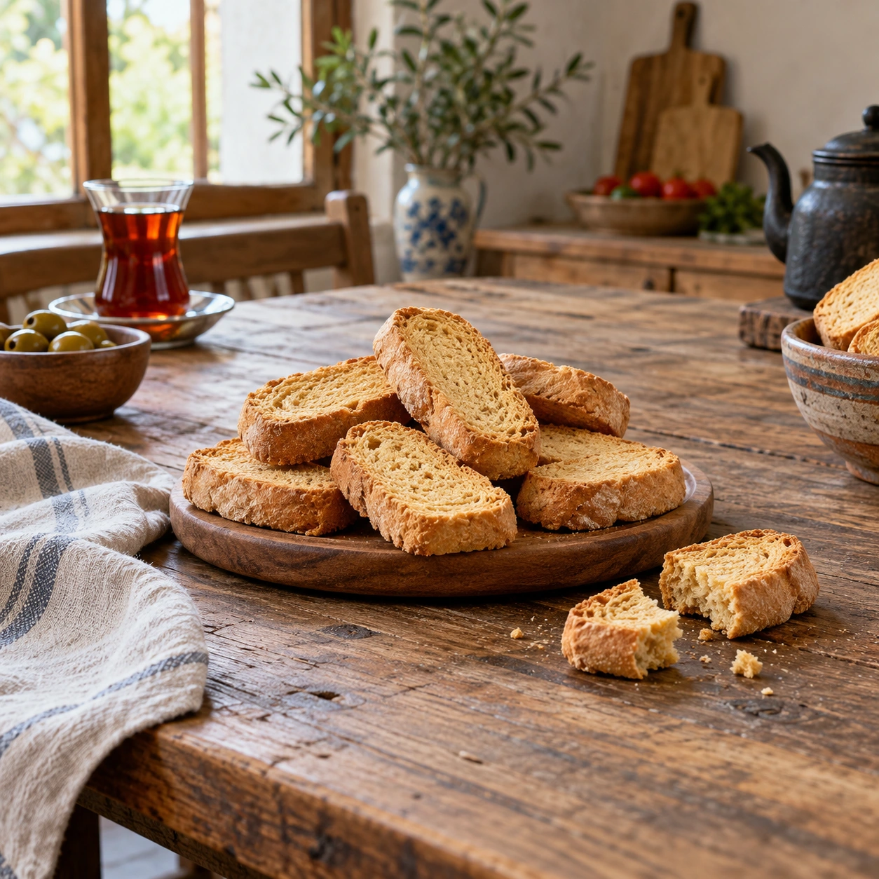 Hardtack / rusk in a dream — illustration
