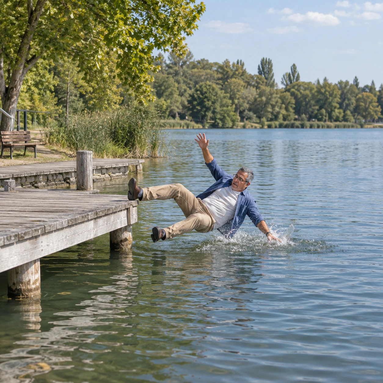 Falling into Water