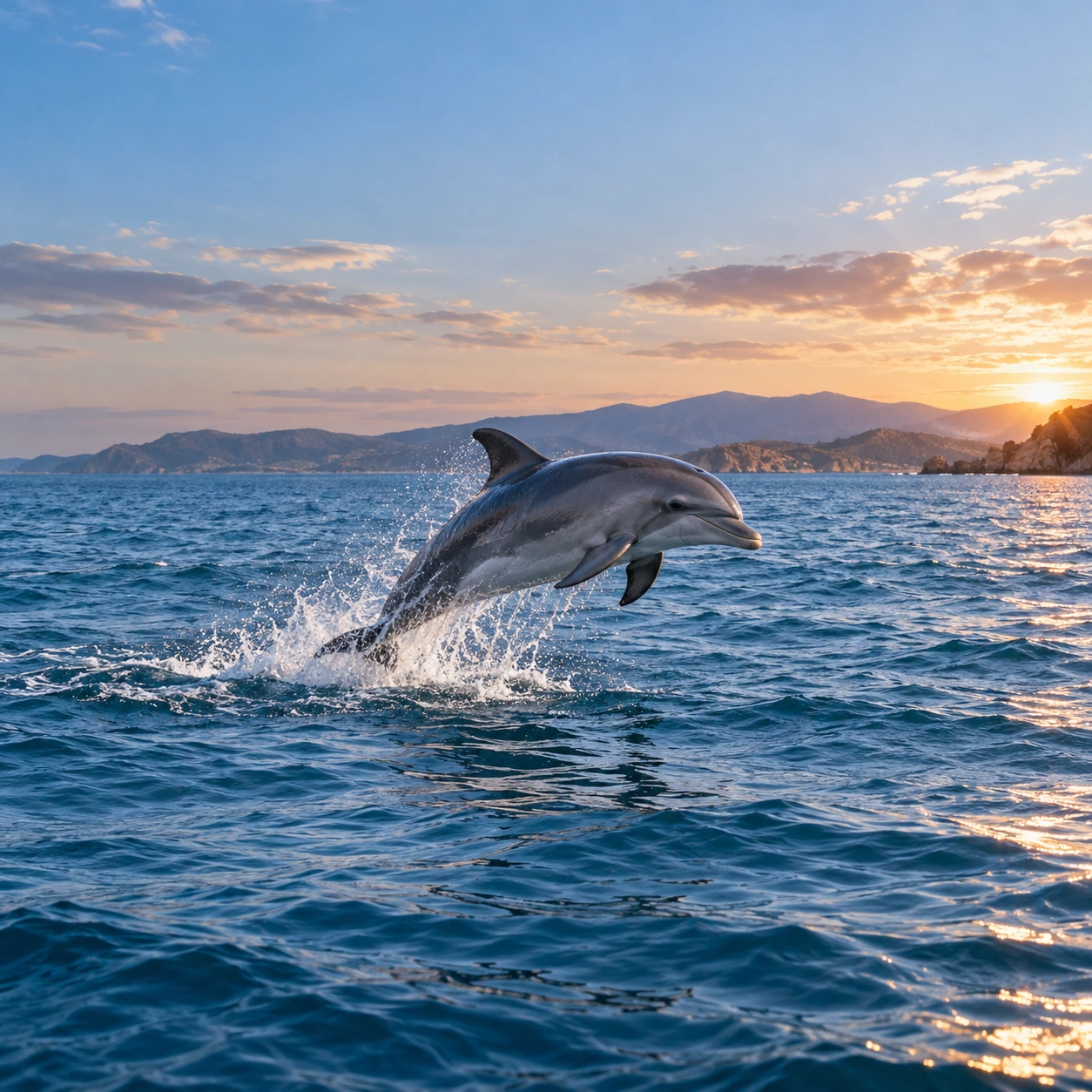 Dolphin in a dream — illustration