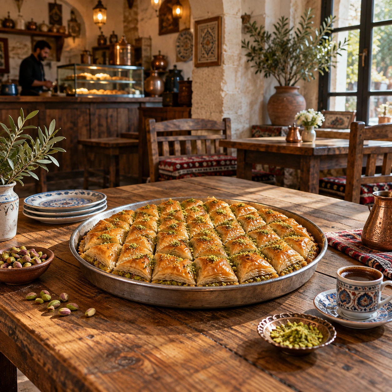 Baklava in a dream — illustration