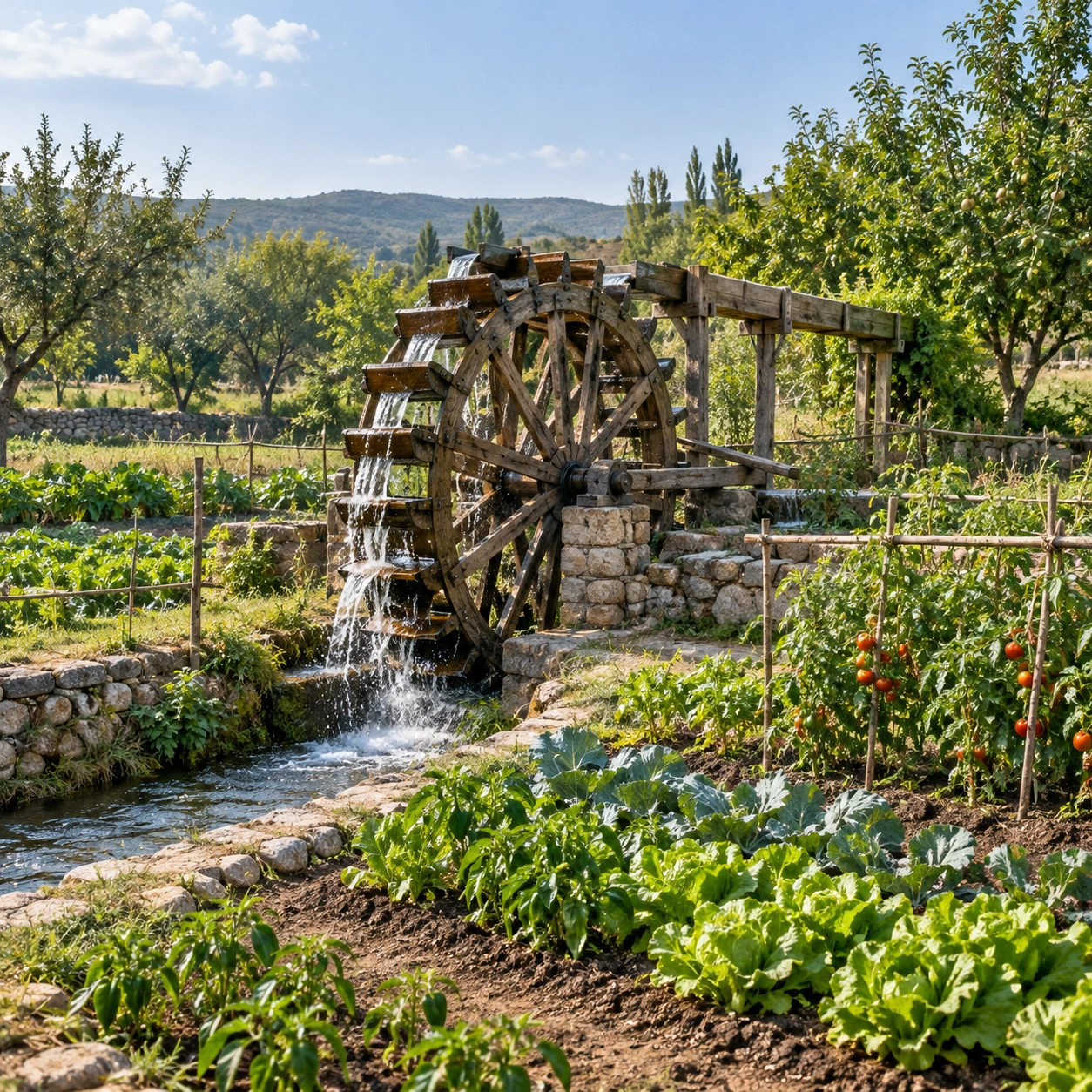 Garden Waterwheel