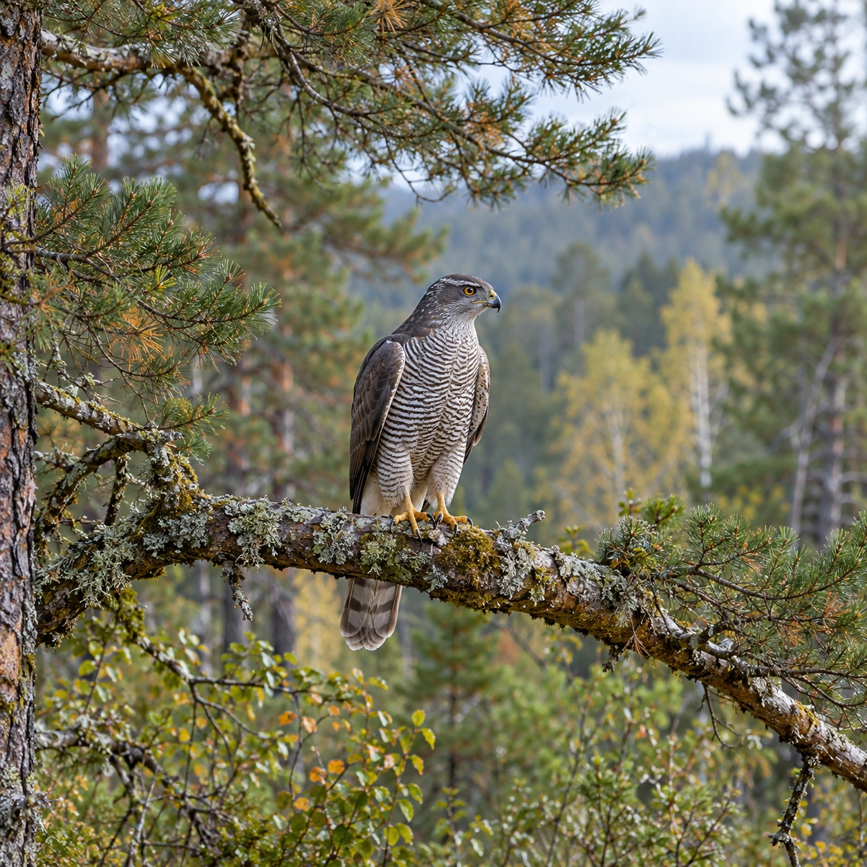 Goshawk in a dream — illustration