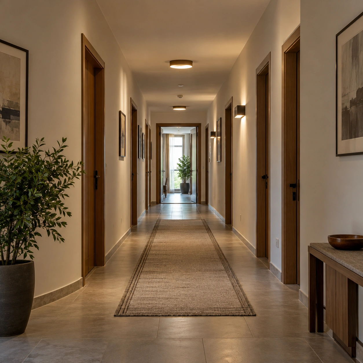Corridor in a dream — illustration