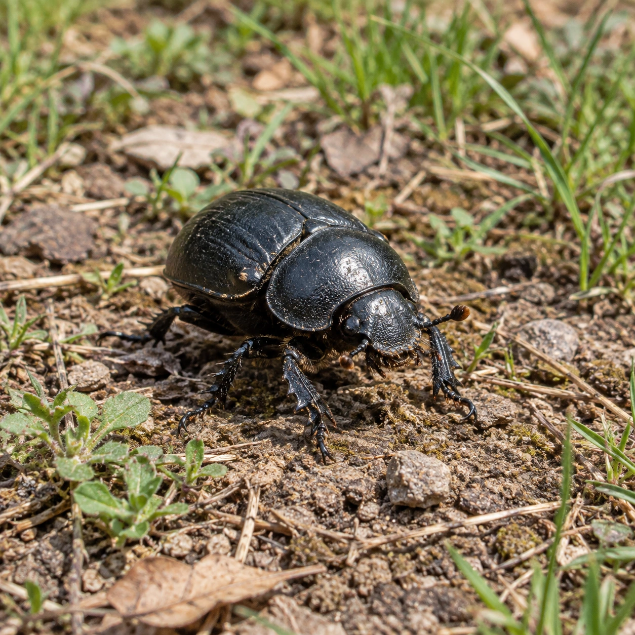 Donkey beetle in a dream — illustration